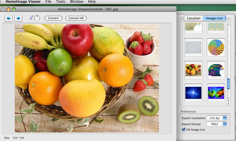 mac image converter and viewer screen shot
