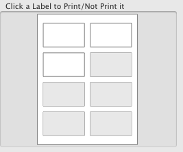 Home Business Card Label format preview