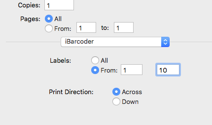 Properties barcode image