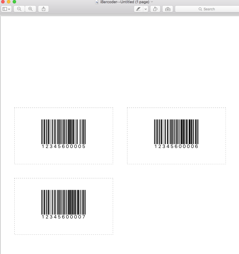 iBarcoder: Print Sequential Labels at Given Positions