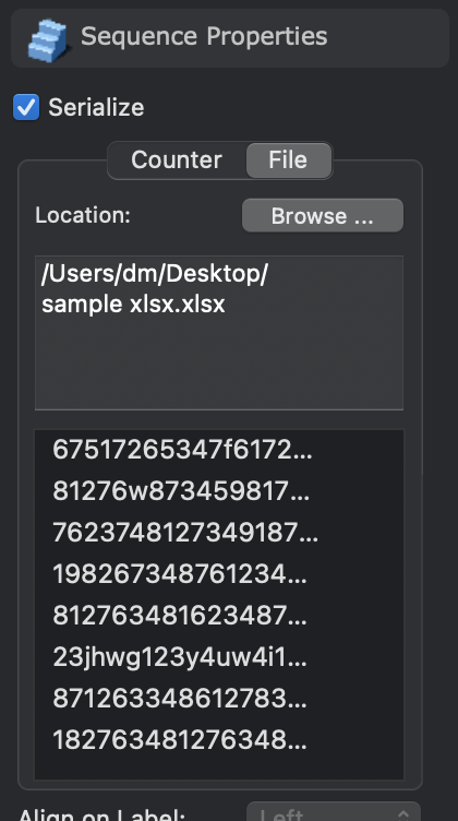 iBarcoder: save .xlsx data file