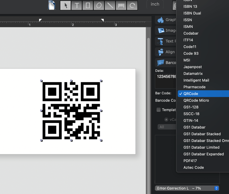 mac barcode software to produce barcodes 