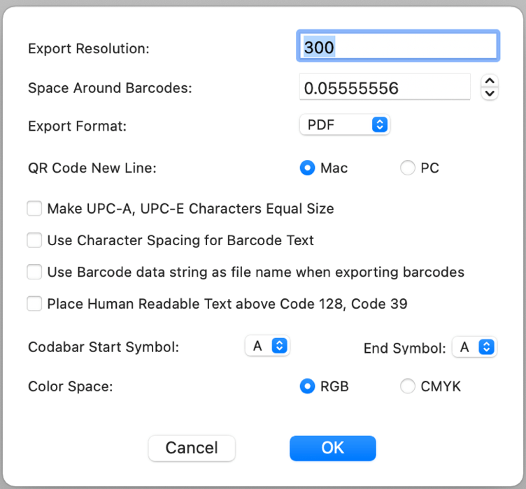 mac barcode software to produce barcodes 